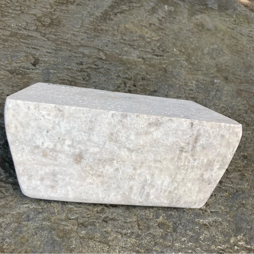 🌲 Travertine Soap Dish, Natural Stone. NWOT.